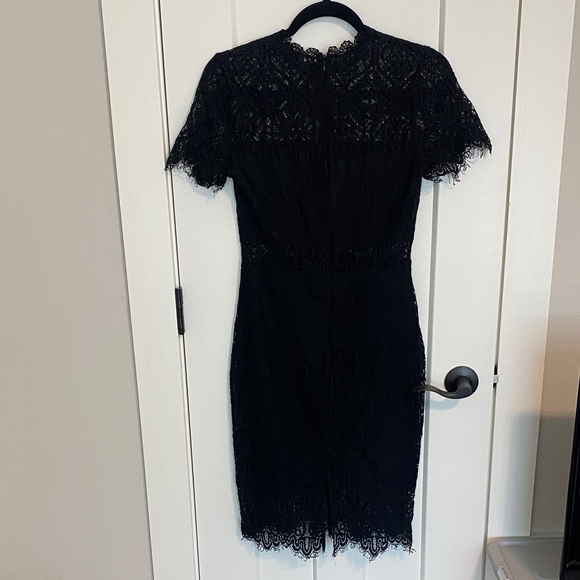 Lulu's Elegant Black Lace Midi Dress - Picture 8 of 9